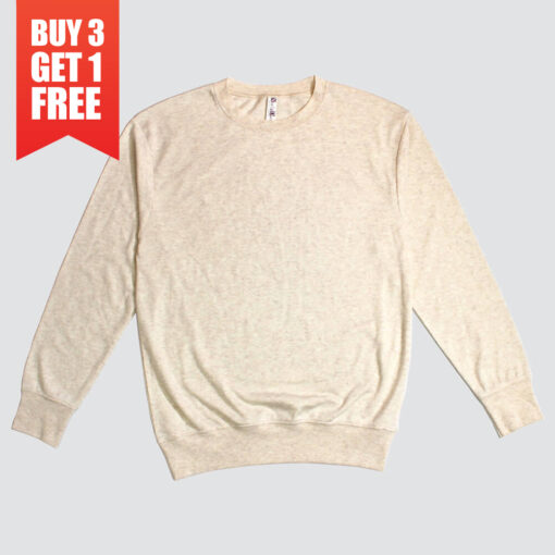 Adult Essential Lightweight Jersey Pullover T-Shirt - Oatmeal - Neil & David - ND3599